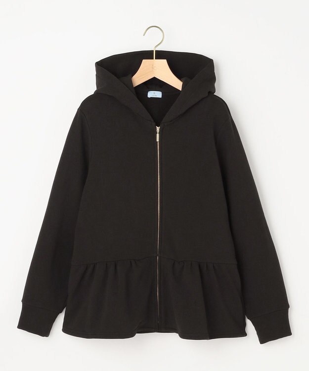 組曲 【先行予約】マシュマロタッチ裏毛 パーカー ブラック系