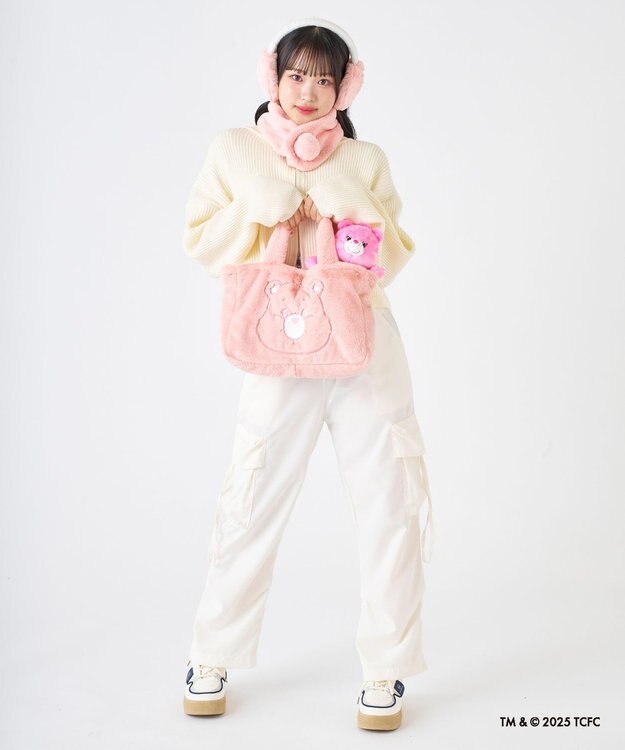 MOONBAT Care Bears(ケアベア) 折りたたみ イヤマフ ベア ペールピンク