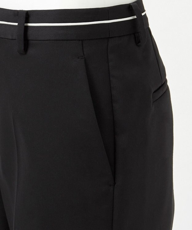 23区 【エステータ】ライトダブルクロス パンツ ブラック