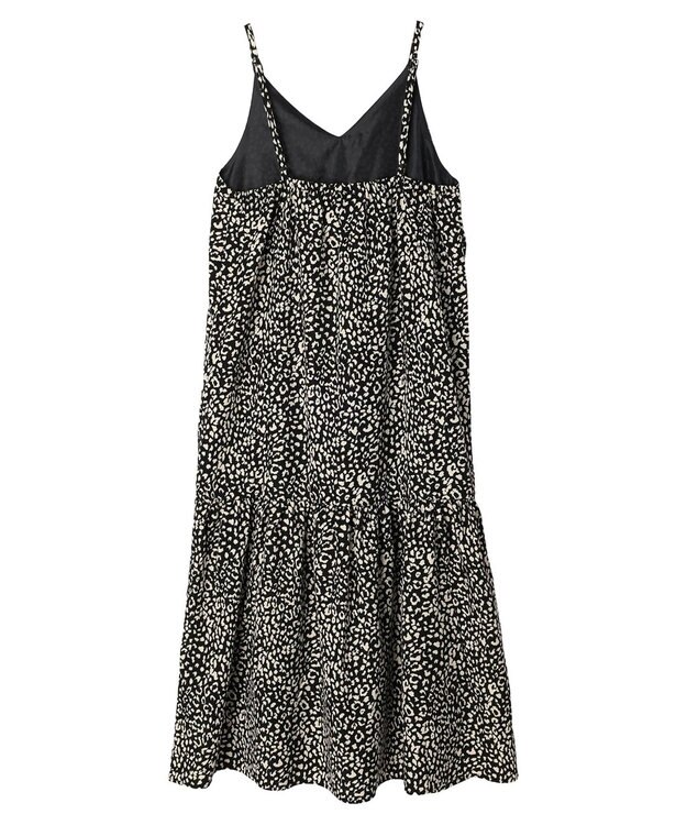 Green Parks ・ＥＬＥＮＣＡＲＥ　ＤＵＥ　レオパードキャミワンピ Black