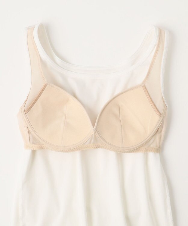 自由区 【ワコールコラボ】【洗える】カップイン タンクトップ オフ