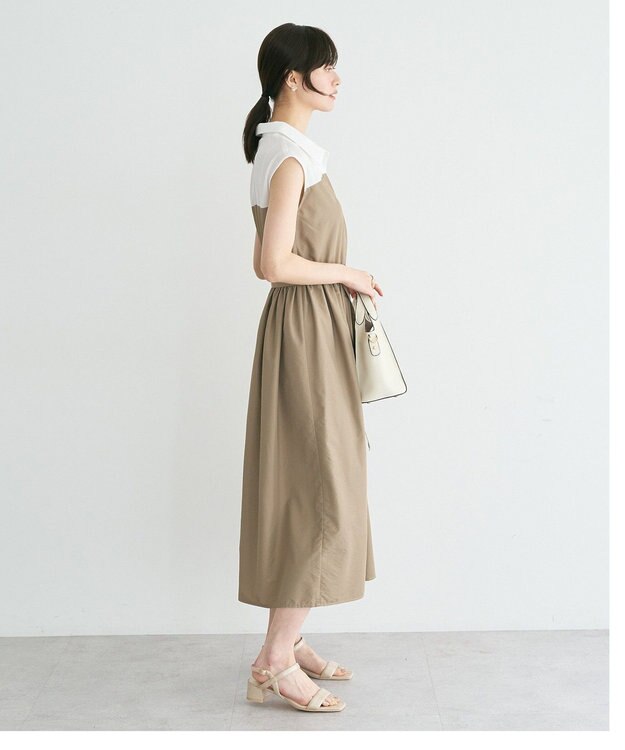 YECCA VECCA ドッキングワンピース Beige
