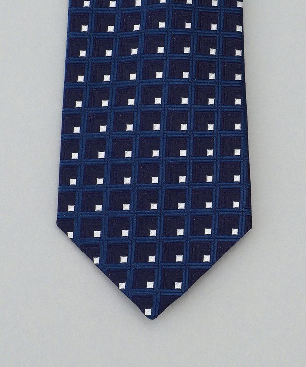 GOTAIRIKU 日本縫製/オリジナル柄【Fermo Fossati】ネクタイ_小紋柄 ネイビー系8