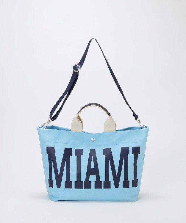 TOPKAPI 【Breath TOPKAPI】シティ プリント キャンバス 2way トートバッグ / A4対応 ブルー