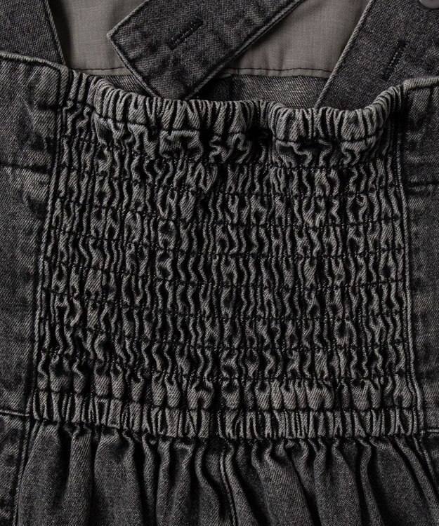 WEGO デニムWジップジャンスカ ブラックその他