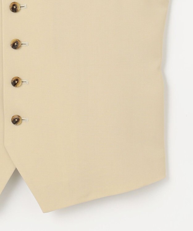 NAVE 【Nave・セットアップ可】ウールポリエステルツイルベスト ベージュ系