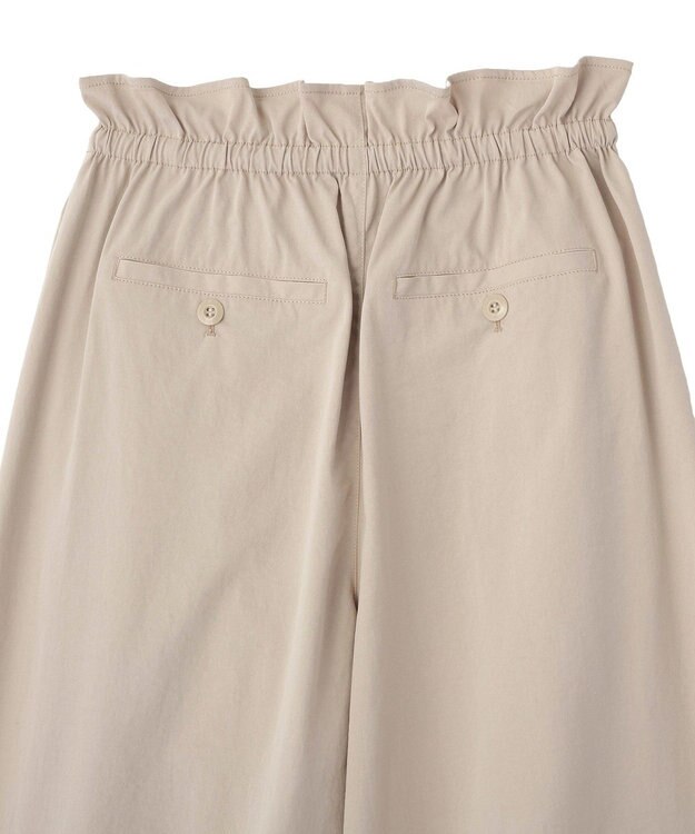Green Parks ウエストフリルワイドコクーンパンツ Light Beige