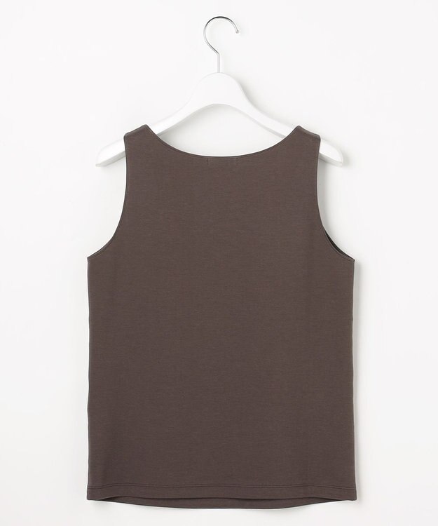 自由区 L スーピマスムーススリム タンクトップ ブラウン