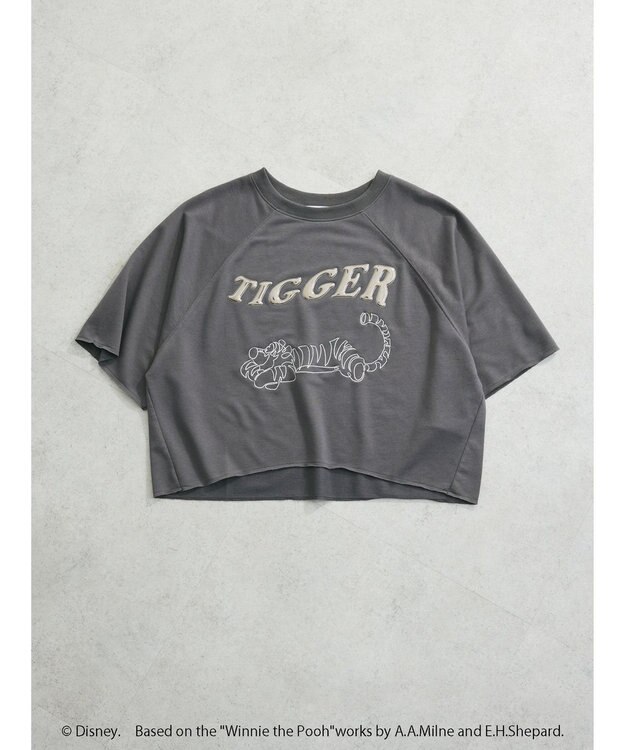 Green Parks Ｗｉｎｎｉｅ　ｔｈｅ　Ｐｏｏｈ／ショート丈プルオーバー Charcoal Gray