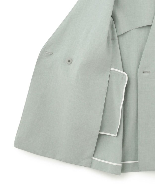 ICB 【洗える】 ハイツイストドライストレッチ ノーカラージレ ジェイドグレー系