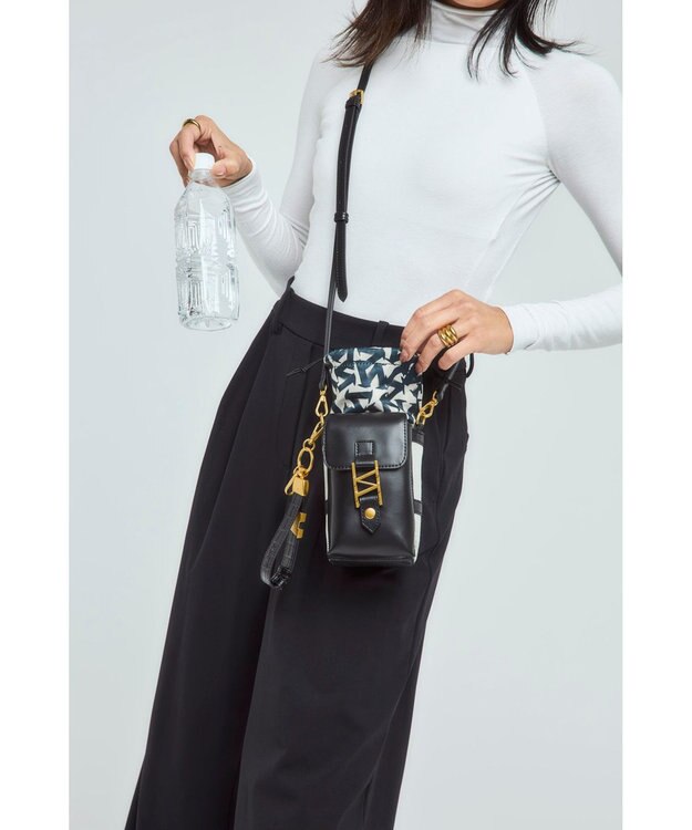 style code 【 500mlのペットボトル収納可能 】マルチボトルバッグ ブラック