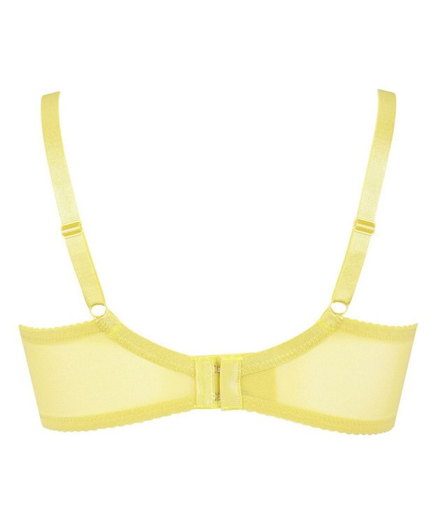 WACOAL 【リボンブラ】 【脇すっきり】 ブラジャー 脇高設計 着やせシルエット 動いても谷間をキープ ペアショーツあり レディース BRB413 /ワコール イエロー