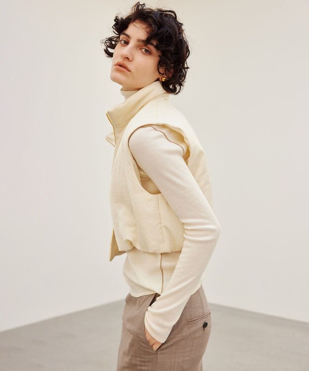 BEIGE， NIQUET / ショートベスト Ecru