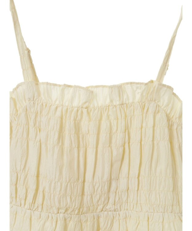 Green Parks シャーリングキャミビスチェ Ecru