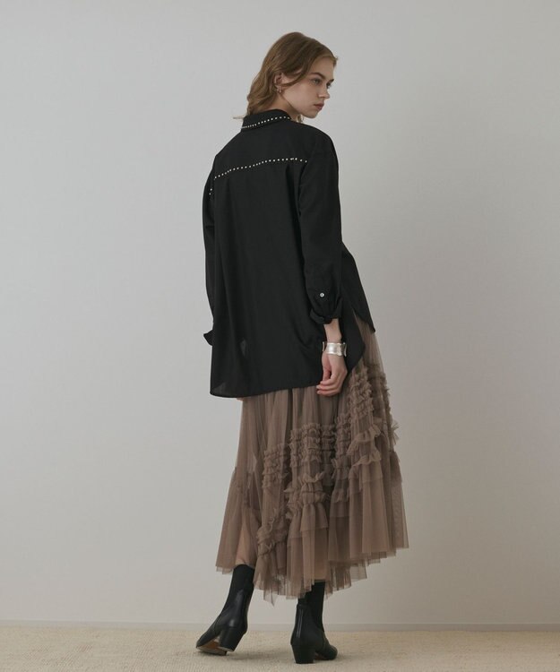 GRACE CONTINENTAL イレギュラ－チュ－ルスカート ベージュ