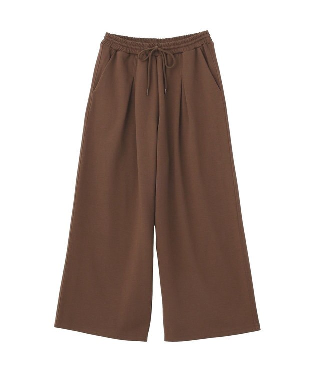 CRAFT STANDARD BOUTIQUE ダンボールニットタックパンツ Brown