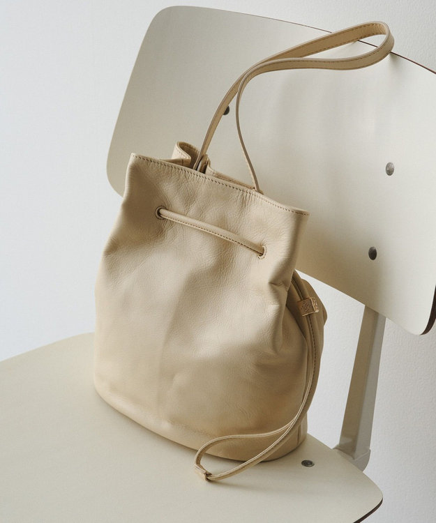 レザー巾着バケットバッグ(CE-1614) / russet | ファッション通販