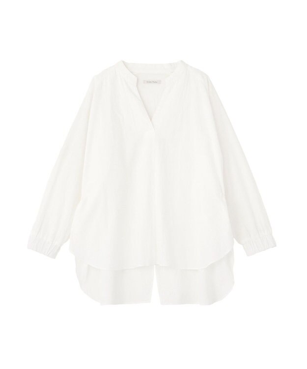 Green Parks スキッパーブラウス Off White