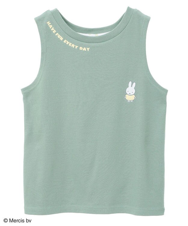 Green Parks ｍｉｆｆｙ／ワンポイント刺しゅうタンクトップ Khaki