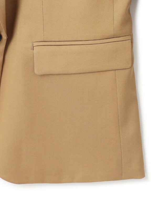 ICB 【洗える】リヨセルサテンストレッチ テーラードジャケット チノ系