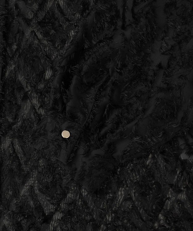 Green Parks Ｏ．フサフサ２ｗａｙボウタイブラウス Black