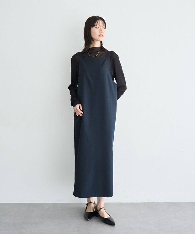 YECCA VECCA 【2点SET】ショートジャケットセットキャミワンピース Light Beige