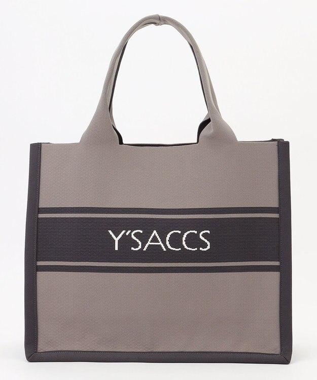 Y'SACCS ウォッシャブルニットトート large グレー