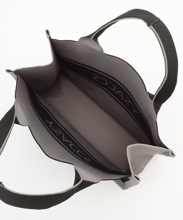 Y'SACCS ウォッシャブルニットトート large ブラック