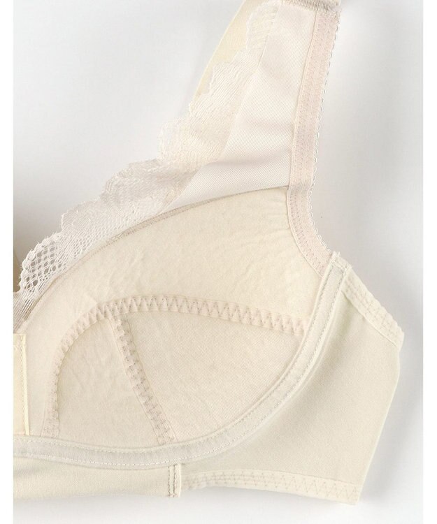 Wing ノンワイヤーブラ 着脱しやすい つけごこちがラク まるみのあるシルエット 【着脱らくらくブラ】 3Lまで対応 大きいサイズ NB4040 ウイング／ワコール ベージュ