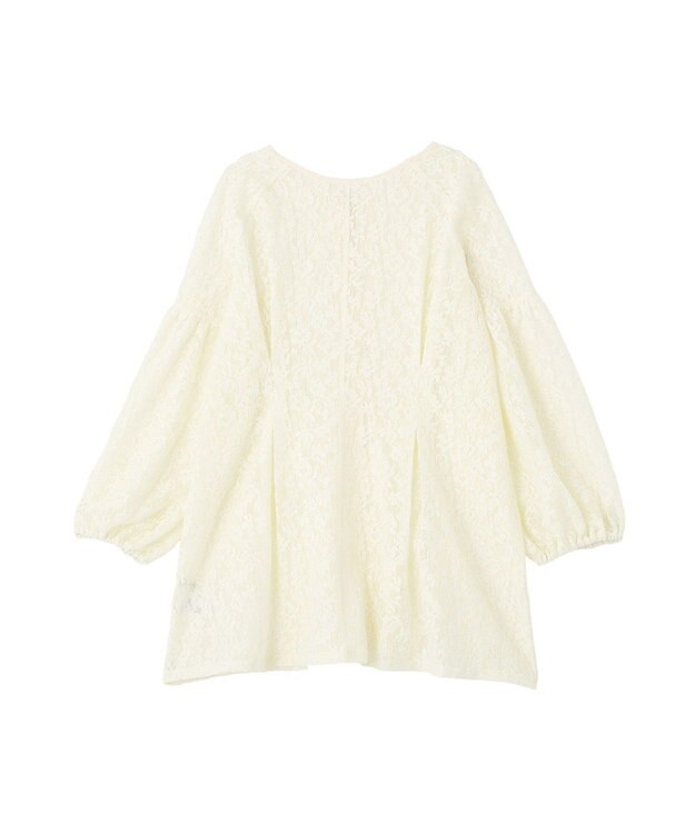 Green Parks メッシュレースタック入りプルオーバー Ivory