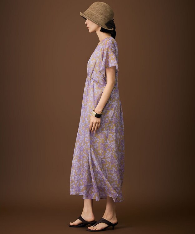 自由区 【UVカット・洗える】リボンブレード ハット ブラウン