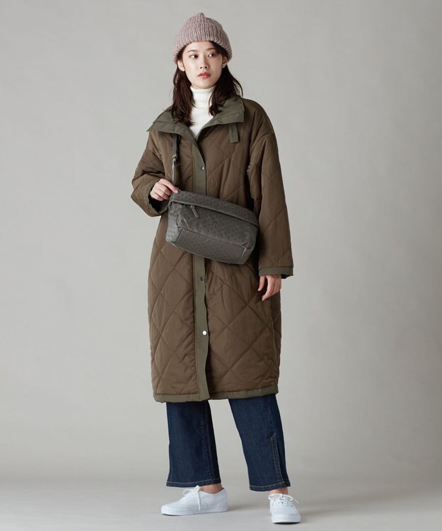 Y'SACCS Polka Dots 口折れショルダー グレー