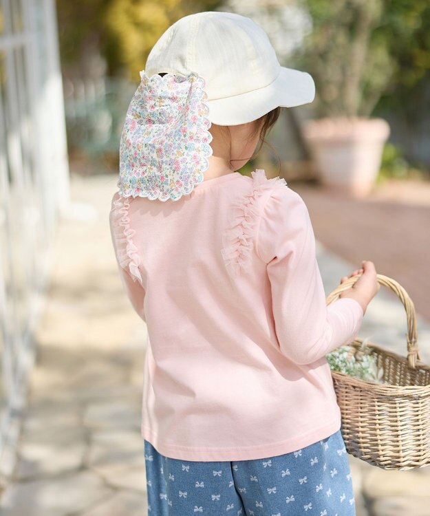 ANY KIDS 【日よけ付き】リボンハット エクリュ