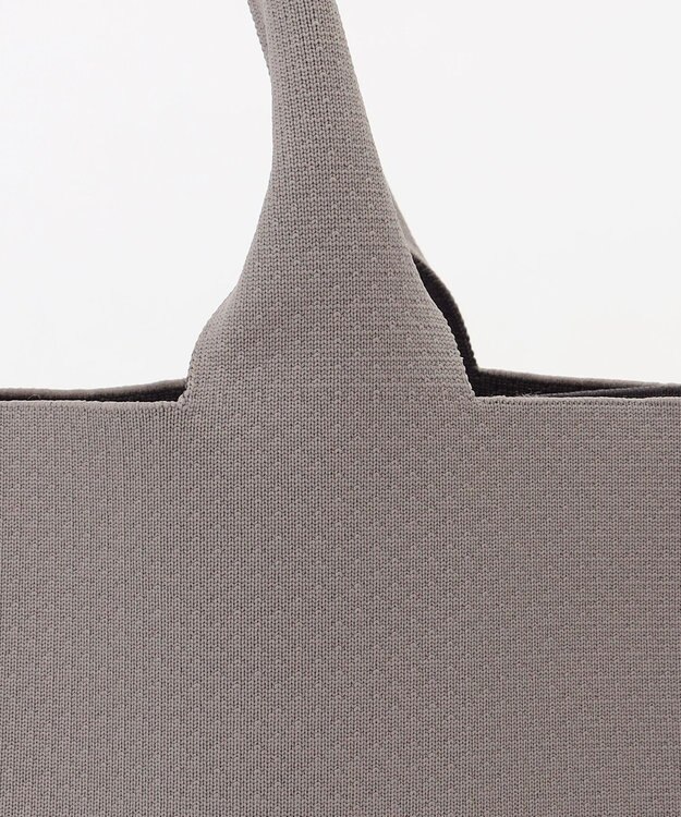 Y'SACCS ウォッシャブルニットトート large グレー