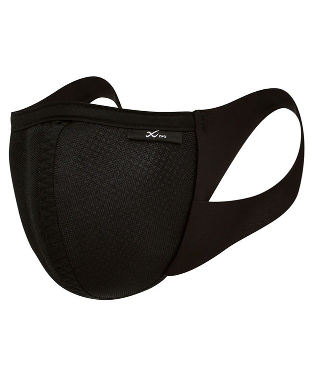 CW-X 【UNISEX】スポーツマスク　息がしやすい３D設計　フィットしやすいノーズワイヤー　メッシュ　/ワコール　HYR701 ブラック