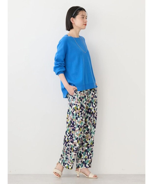 AMERICAN HOLIC 前振りニットプルオーバー Blue