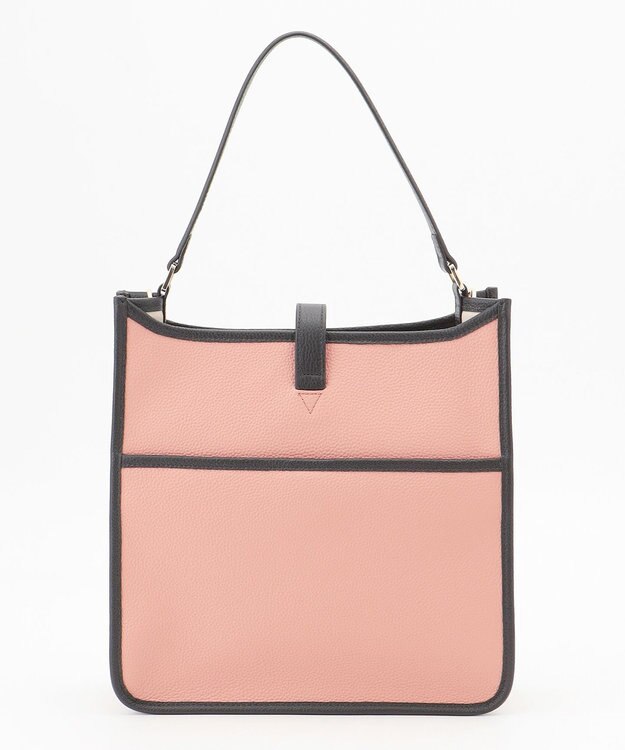 LA BAGAGERIE スクエアレザー2WAYショルダーバッグ ピンク