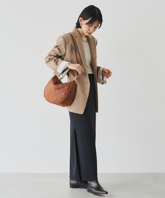 russet ナイロンジャガード2WAYショルダーバッグ(CE-1620) Camel/Gray