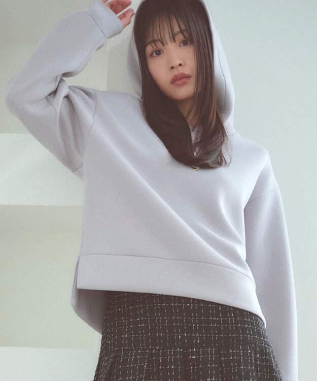 Feroux きれいめダンボール フーディー スカイブルー系