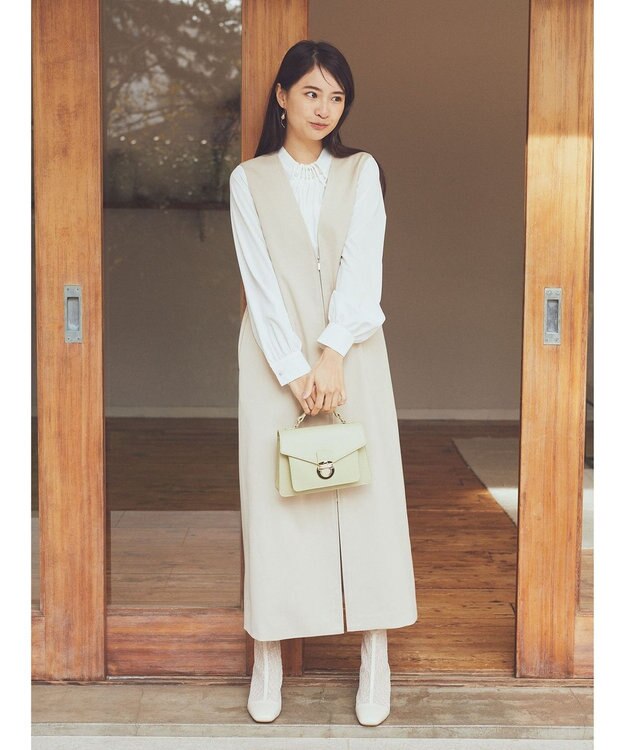 earth music&ecology ジップジレワンピース Beige