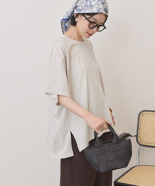 AMERICAN HOLIC バックギャザーコクーンカットプルオーバー Light Gray Mixture