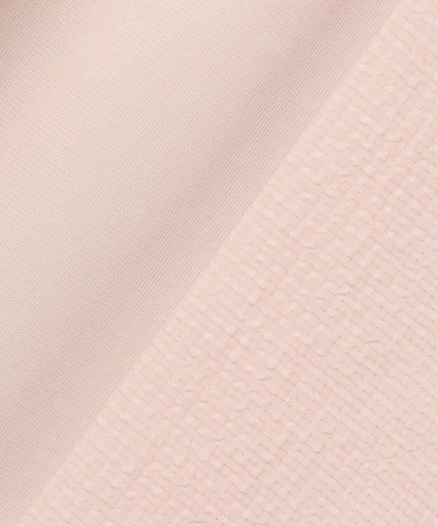 組曲 【洗える】サッカーストレッチ ブルゾン ローズ系