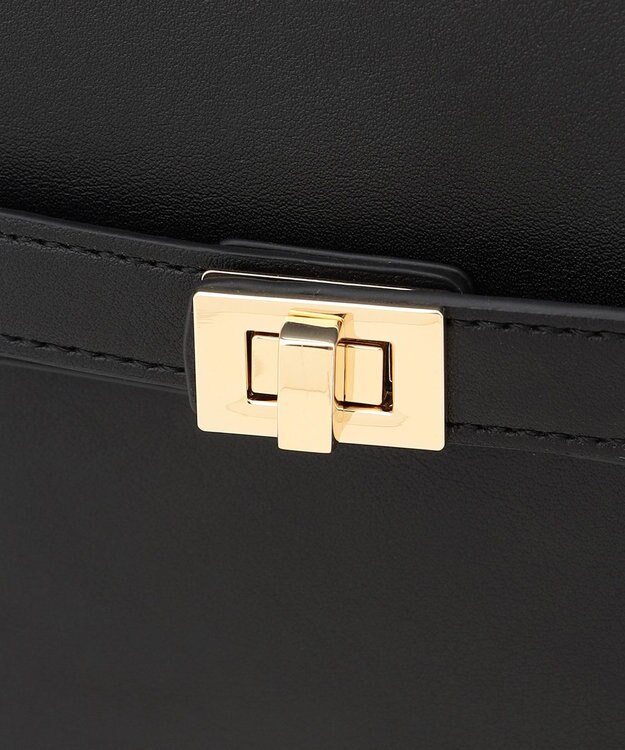 J.PRESS LADIES 【2way】フラップノーブル バッグ ブラック系