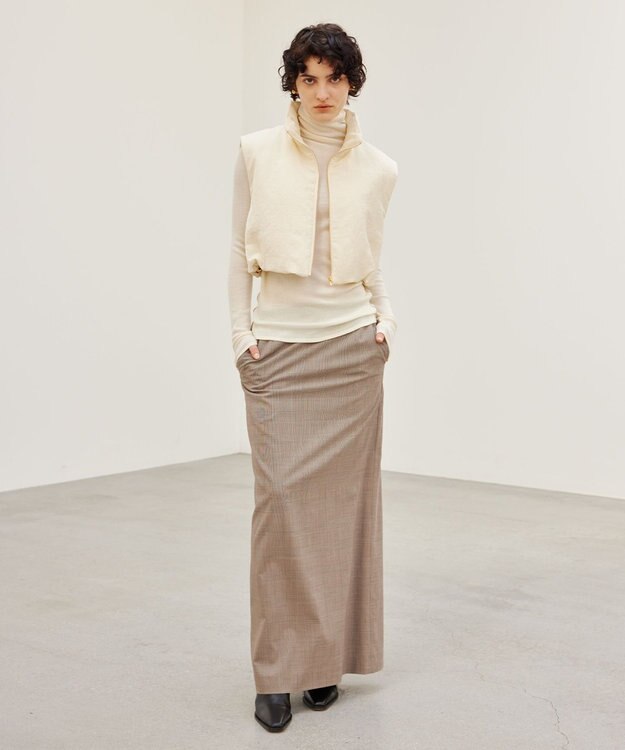 BEIGE， NIQUET / ショートベスト Ecru