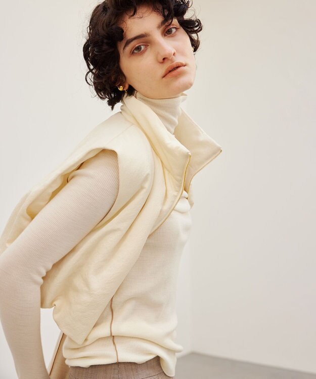 BEIGE， NIQUET / ショートベスト Ecru