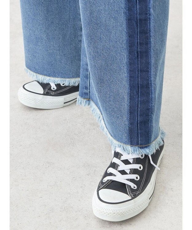 earth music&ecology サイドラインデニムパンツ Medium Indigo