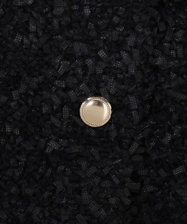 23区 【GOLD LABEL】リボンモールツイード ニットカーディガン ブラック系