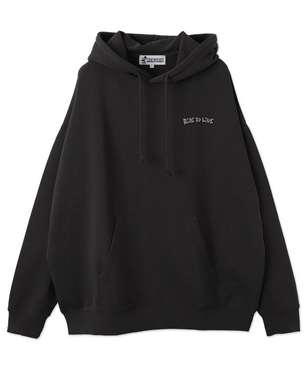 WEGO 【ユニセックス着用ITEM】別注NEW　JACKグラフィックプルパーカー スミクロ