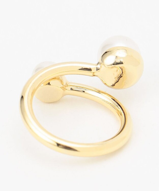 J.PRESS LADIES 【WEB限定】 2WAY パール スカーフ リング ゴールド系