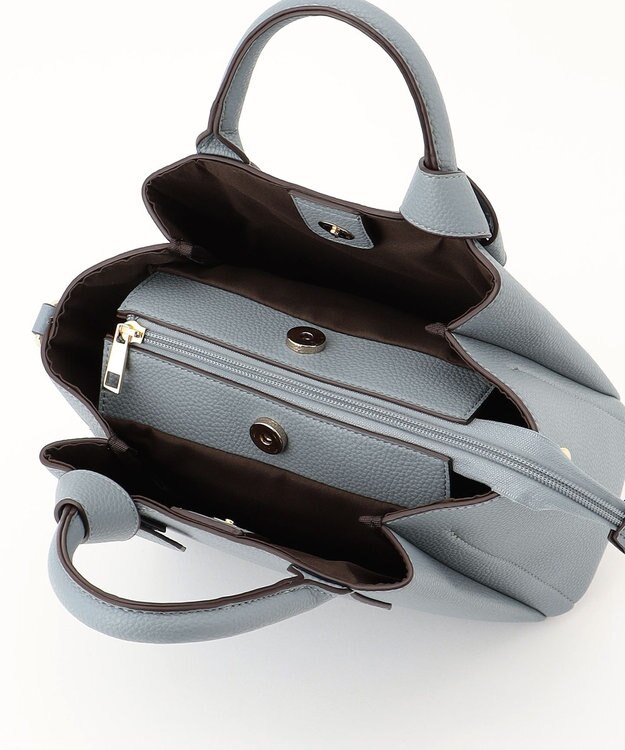 LA BAGAGERIE 【MONICA】リボンハンドルバッグ ブルー